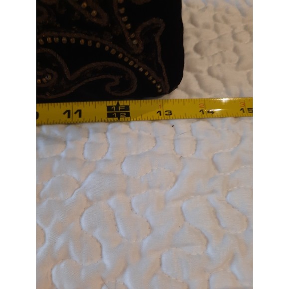 Vintage SOURE Bag, New York 1950's Velvet Embroidered and Beaded - Picture 12 of 13